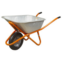 FLORA Тачка строительная одноколесная 90л 200кг колесо 15