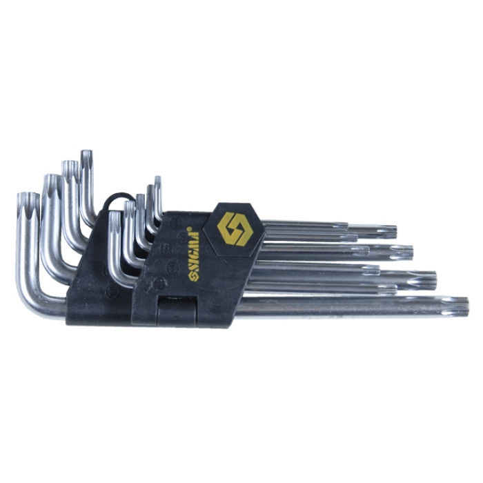 Ключи TORX 9шт T10-T50мм CrV (длинные с отверстием) SIGMA (4022231)