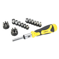 SIGMA Викрутка з реверсом + насадки торцеві 1/4