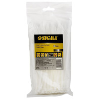 SIGMA Хомут нейлон 3.6×200мм 100шт (белый) (2501131)