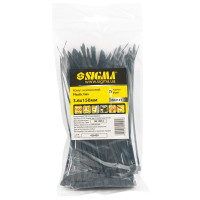 SIGMA Хомут нейлон 7.9×350мм 50шт (черный) (2502371)