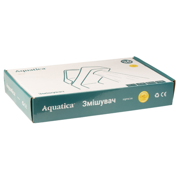 Змішувач s45 Ø40 для кухні вилив високий вухо на гайці AQUATICA (9745100)