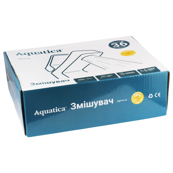 Змішувач s37 Ø35 для раковини литий на шпильці AQUATICA (9737000)