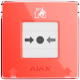 Ajax ManualCallPoint (Red)Jeweller - Беспроводная настенная кнопка для активации пожарной тревоги вручную – красная