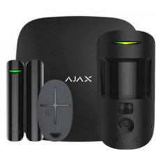 Ajax StarterKit Cam Plus - Комплект бездротової GSM-сигналізації - чорний