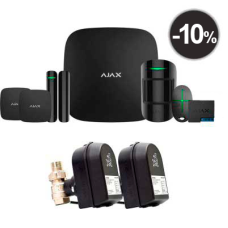 Ajax StarterKit Plus + LeaksProtect (2шт) + WallSwitch (1шт) + кран с электроприводом Honeywell 220 Duo ДУ32 (HAV32) (006436)