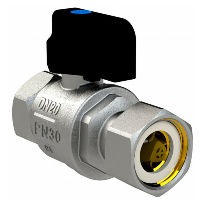 Кран кульовий котловий прямий з накидною гайкою ARCO 3/4″ ВВ (150854)