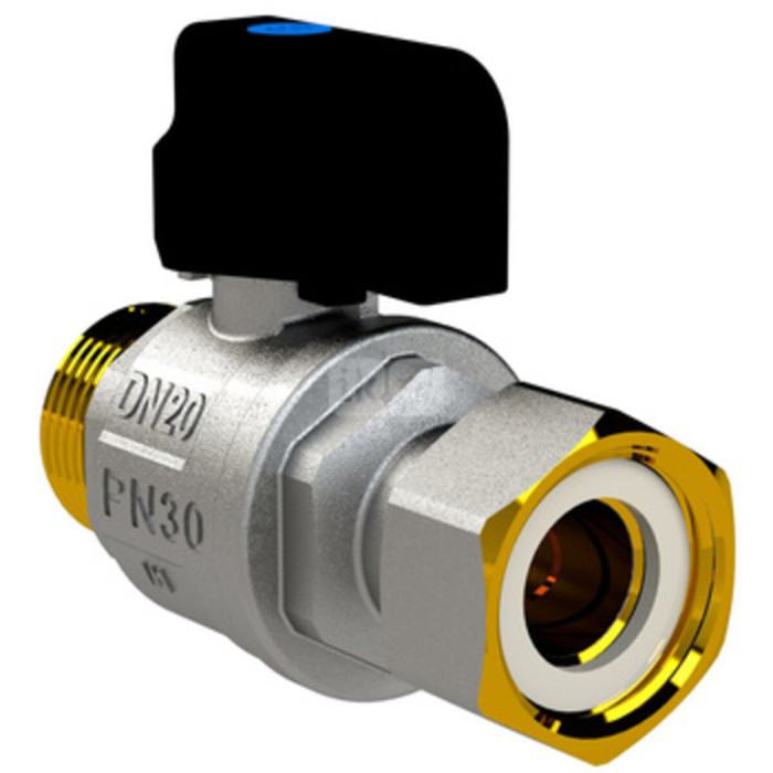 Кран кульовий котловий прямий з накидною гайкою ARCO 1/2″ ЗВ (150863)