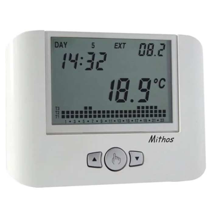 Цифровий хронотермостат тижневий MITHOS BT 0÷50°C 8A/250V Cewal S.p.A. (91943010)