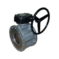 Breeze Кран фланцевий 11с342п укорочений Ду150/100 з редуктором (Ру=16, Т=-30...+180°С) (000004856)