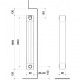 Радіатор опалення алюмінієвий (3-секції) ALETERNUM GARDA 90 1800 мм 16 атм (ΔT50K 900 Ватт) FONDITAL
