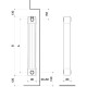 Радиатор алюминиевый (5 секций) LEDRO S/90 2000 мм GRAPHITE 3R NOVA FLORIDA (81GLE3R405)