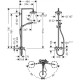 Душова система Hansgrohe Croma Select S 180 2jet із змішувачем білий/хром (27255400)