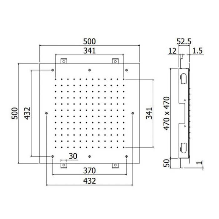 Верхній душ Paffoni Boston ZSOF 301 CR (ZSOF301CR)