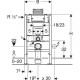 Система інсталяції Geberit Duofix Omega для підвісного унітазу (111.003.00.1)