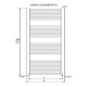 Рушникосушка Cordivari RDT Lisa 22 500/1800 білий (3551646101014)
