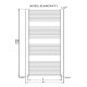 Рушникосушка Cordivari RDT Lisa 22 600/1800 білий (3551646101016)