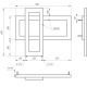 Водяной полотенцесушитель Genesis Aqua Cabri 70x60 черный (GA-53001)