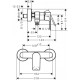 Смеситель для душа Hansgrohe Rebris E (72650000)