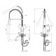 Змішувач для кухні Qtap Tenso з гнучким виливом Хром (QTTENCRM013F)