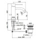 Смеситель для умывальника Paffoni Light LIG 075 ST с донным клапаном металл