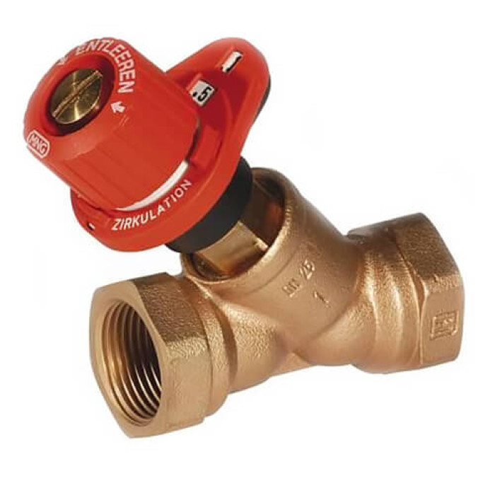 Балансувальний клапан для систем ГВП Honeywell (Resideo Braukmann) Alwa-Kombi-4 V1810Y Rp 1 DN25 Kvs 6.8