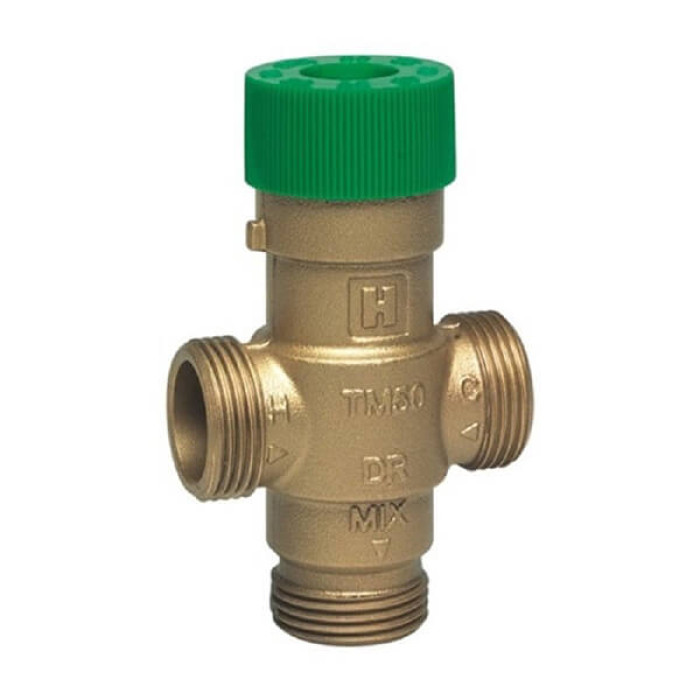 Клапан термостатический смесительный Honeywell (Resideo Braukmann) TM50-1/2E (без накидных гаек)