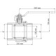 Кран шаровый Bonomi Missouri 4 (DN100) стальная ручка (79510119)