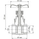 Запорный клапан (задвижка) Bonomi 1 1/4 ВВ (52300010)