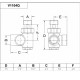 Кран відсікаючий трьохосьовий ХРОМ Ø1/2″ DX (правий) COMBI CORNER (підкл. тену) Carlo Poletti Srl