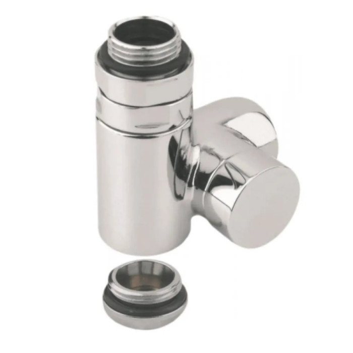 Кран відсікаючий трьохосьовий ХРОМ Ø1/2″ SX (лівий) COMBI CORNER (підкл. тену) Carlo Poletti Srl (V110410BSX)