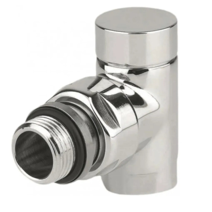 Кран відсікаючий кутовий ХРОМ Ø1/2″ CYLINDER Carlo Poletti Srl (V30410B)