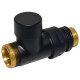Кран відсікаючий прямий BLACK MATTE Ø1/2″ х 24-19 COMPACT Carlo Poletti Srl (V150611EFS9005O)