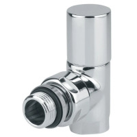 Кран радіаторний кутовий ХРОМ Ø1/2″ CYLINDER Carlo Poletti Srl (V30310B)