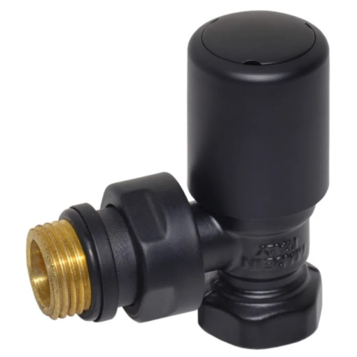 Кран радіаторний кутовий BLACK MATTE Ø1/2″ FIRST Carlo Poletti Srl (V140310EFS9005O)