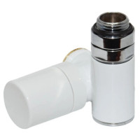 Кран-термостат трьохосьовий БІЛИЙ Ø1/2″x3/4″ DX (правий) COMBI CORNER (підкл. тену) Carlo Poletti Srl (V130112EDX)