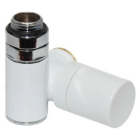 Кран-термостат трьохосьовий БІЛИЙ Ø1/2″x3/4″ SX (лівий) COMBI CORNER (підкл. тену) Carlo Poletti Srl (V130112ESX)