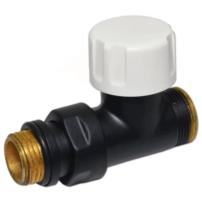 Термоклапан прямой BLACK MATTE Ø1/2″ х 24-19 COMPACT-THERMO-V1 (V151511EFS9005O)