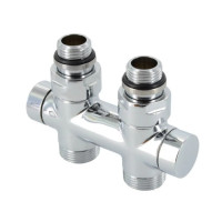 Вузол відсікаючий TWIN ХРОМ прямий Ø1/2″ З x 3/4″ EK 50 мм Carlo Poletti Srl (V48510BSB)