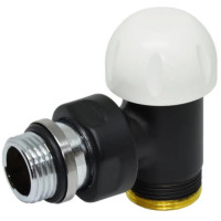 Carlo Poletti Термоклапан угловой BLACK MATTE Ø1/2″ х 24-19 COMPACT-THERMO-V1 (V151111EFS9005O)