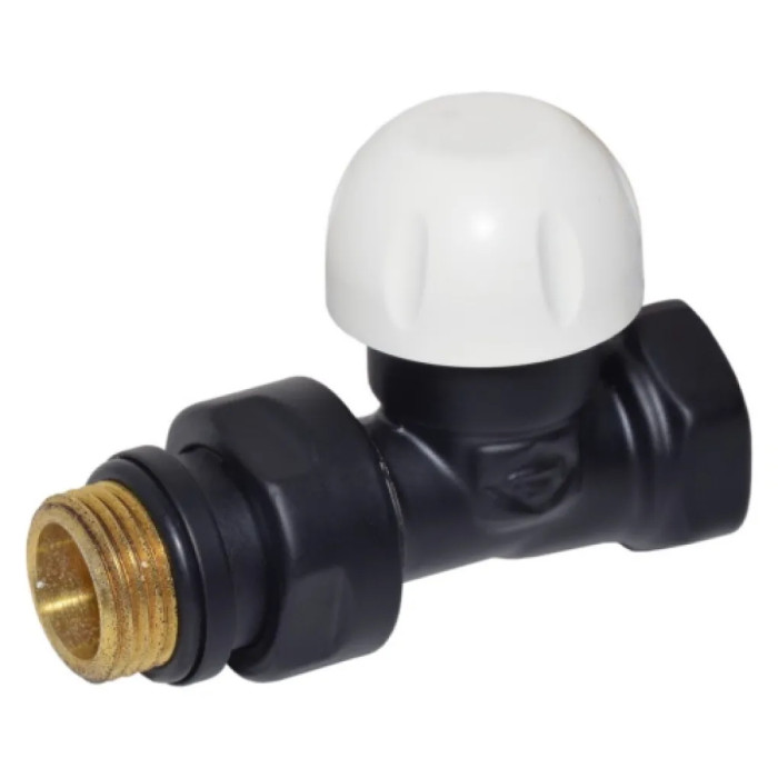 Термоклапан прямой BLACK MATTE Ø1/2″ FIRST THERMO Carlo Poletti Srl (V141710EFS9005O)