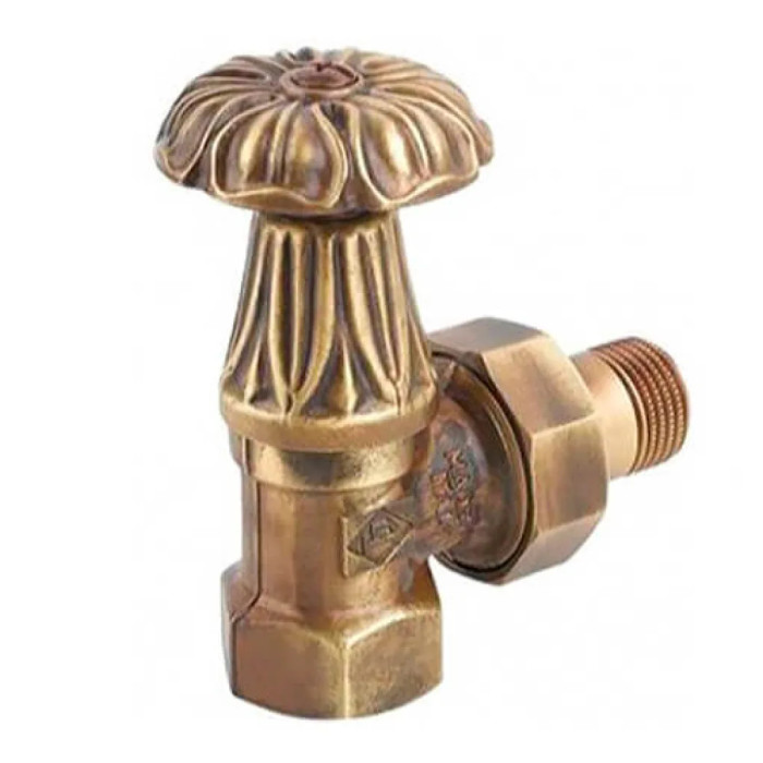 Кран радіаторний кутовий BRONZE Ø1/2″ ARTISTIC Carlo Poletti Srl (V67310MA)