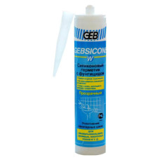 Силиконовый герметик GEB GEBSICONE W 310 мл SAS прозрачный (593301)