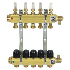 9051500 Колектор латуний на 5 контурів