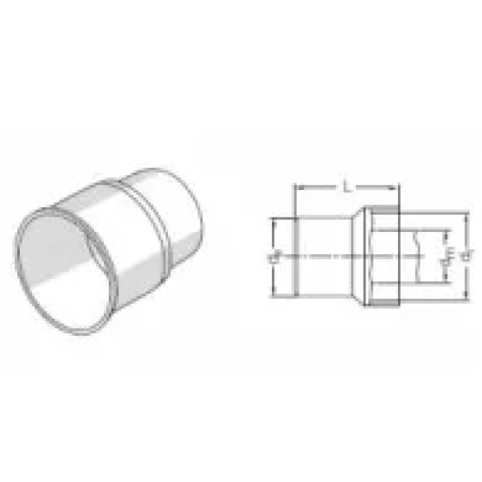 Патрубок для сифону RAUPIANO PLUS  110/100 (123914001)