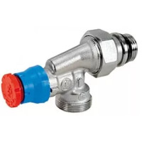 Кутовой осевой термостатический клапан, размер 1/2 