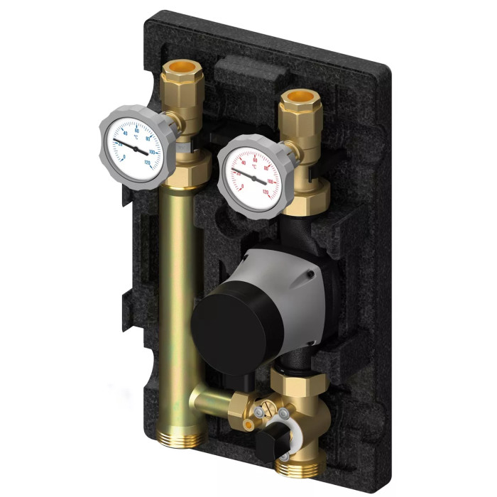 Насосна група змішувальна DN25 D-MK з насосом Grundfos UPM3 Hybrid 25-70 (M66831.36IX)