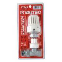 Клапан c термостатической головкой для рад. прямой 1/2'' Valtec (VT.048.N.04)