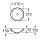 Умивальник ROCA INSPIRA A32752R650, бежевий, ROCA