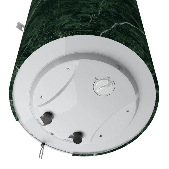Декоративный чехол для бойлера WILLER EV50DR Optima (Черный мрамор/1055х560мм/19) (CC560-Black-marble)